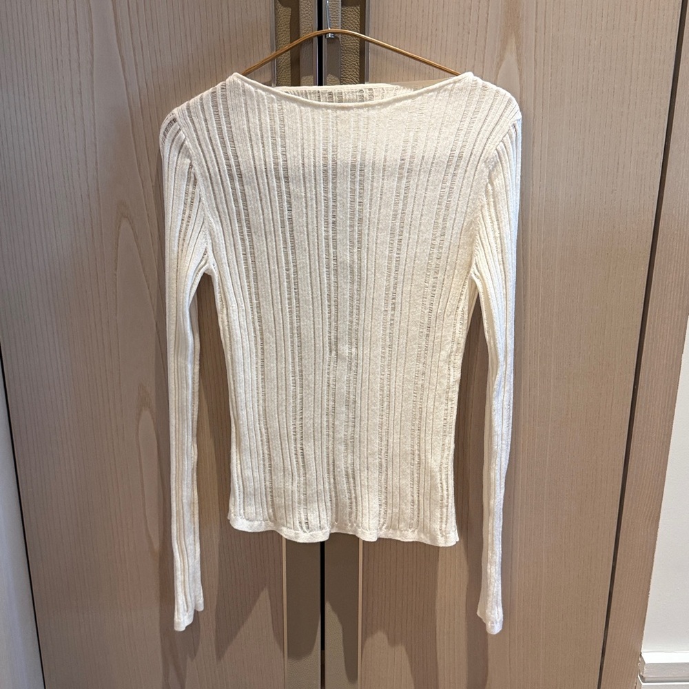 & Other Stories semi sheer knit top